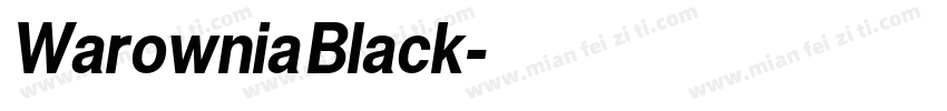Warownia Black字体转换